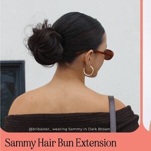 NIB Sammy dark brown hair bun